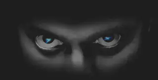 Blue Eyes in Shadow