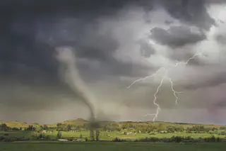 Stormy Hillside